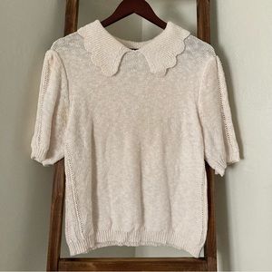 Universal Thread Knit Peter Pan Collar Sweater